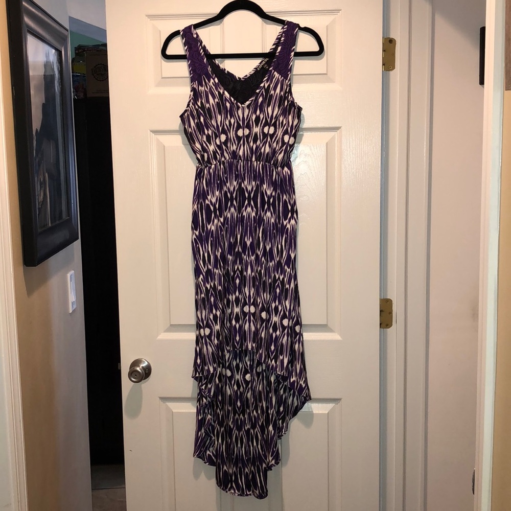 Purple and white Express dress